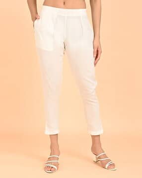 marcia Women Tapered Fit Flat-Front Pants-picture-30