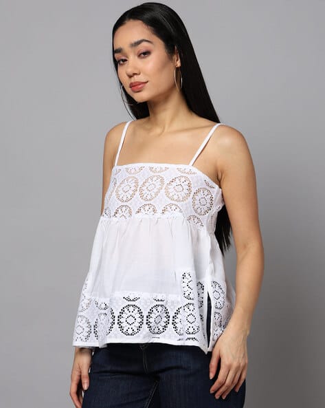 Killer Women Embroidered Relaxed Fit Top