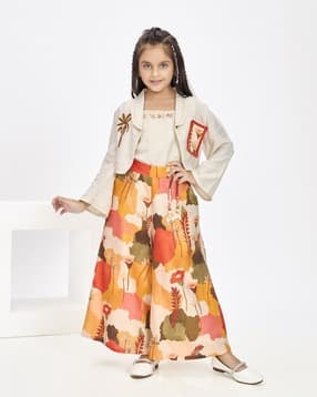 peppermint Girls Printed Skirt and Top Set-picture-12