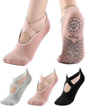 Women Pack of 3 Ankle-Length Socks-image-27