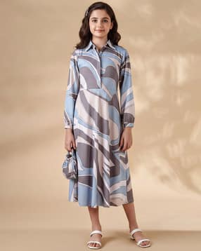 Women Printed A-Line Dress-image-48