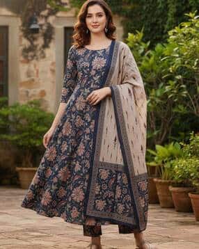 nyrika Women Floral Printed Anarkali Kurta Set-picture-25