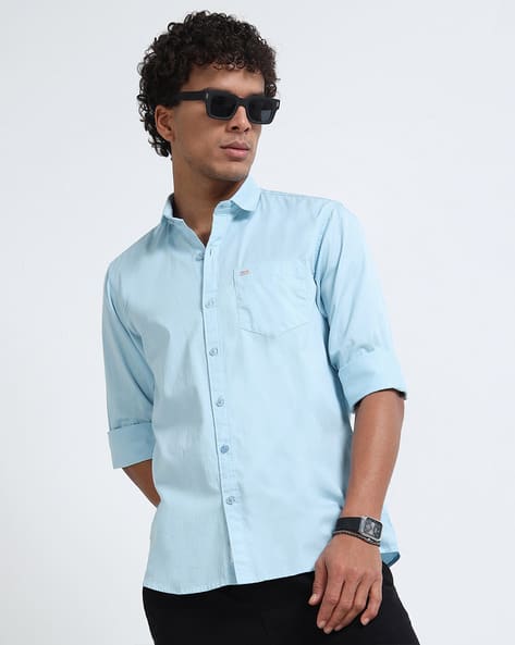 U.S. Pitchers Men Slim Fit Shirt with Patch Pocket - Image 4