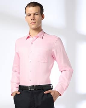 john players Men Slim Fit Shirt with Patch Pocket-picture-42