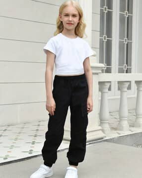 teevos Girls Mid-Rise Straight Joggers-picture-49