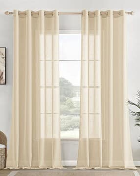 Pack of 2 Sheer Door Curtains