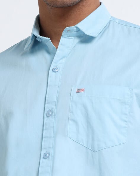 U.S. Pitchers Men Slim Fit Shirt with Patch Pocket - Image 6