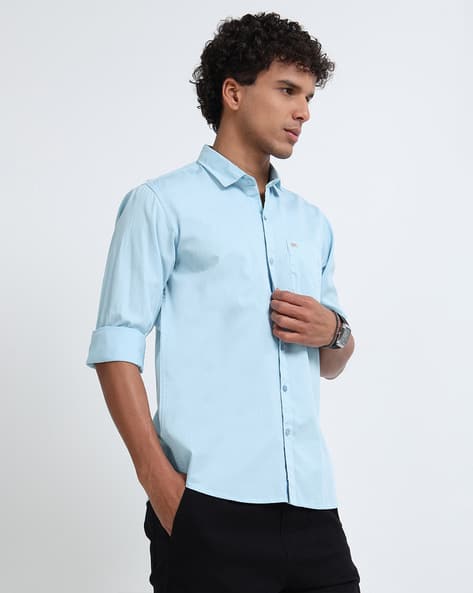 U.S. Pitchers Men Slim Fit Shirt with Patch Pocket - Image 2