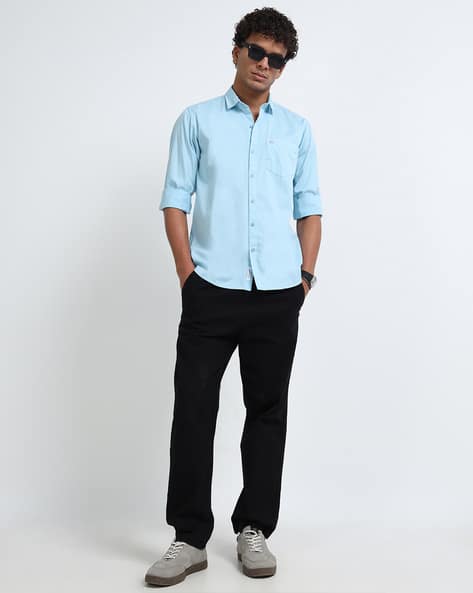 U.S. Pitchers Men Slim Fit Shirt with Patch Pocket - Image 5