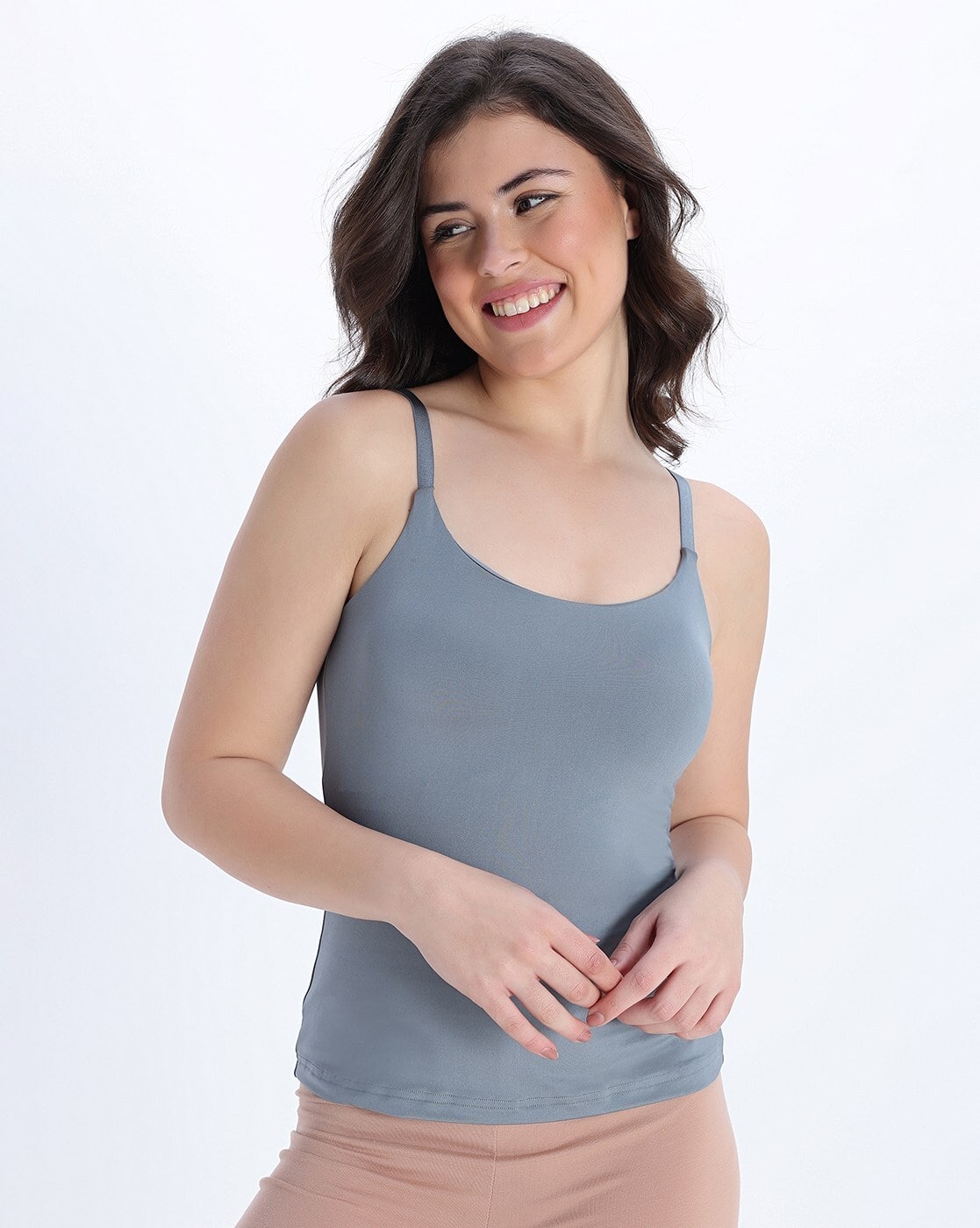 Buy Zivame Knit Poly Padded Camisole Online | Ajio.com