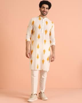 kisah Men Printed Regular Fit Kurta-picture-36