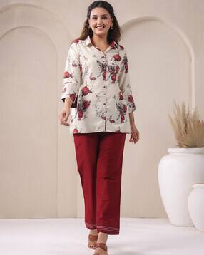 span Women Floral Print 2-Piece Co-Ord Sets-picture-16