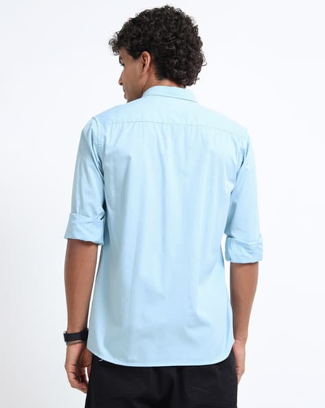 U.S. Pitchers Men Slim Fit Shirt with Patch Pocket - Image 3