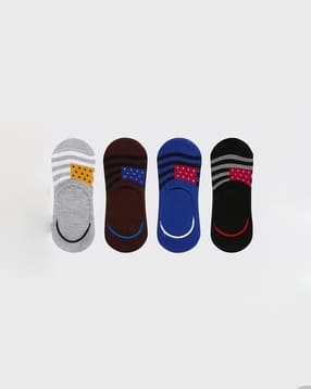 Women Pack of 4 Printed Ankle-Length Socks-image-38