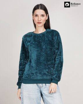 fashion world Women Regular Fit Crew-Neck Sweatshirt-picture-47