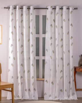 Set of 2 Printed Long Door Curtains-image-43