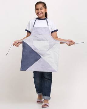arrabi Striped Apron with Patch Pocket-picture-27