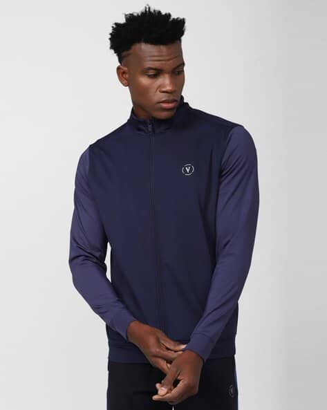 VANHEUSEN FLEX Men Colourblock Regular Fit Track Jacket
