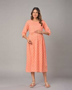 negen Women Printed Fit & Flare Dress-picture-2