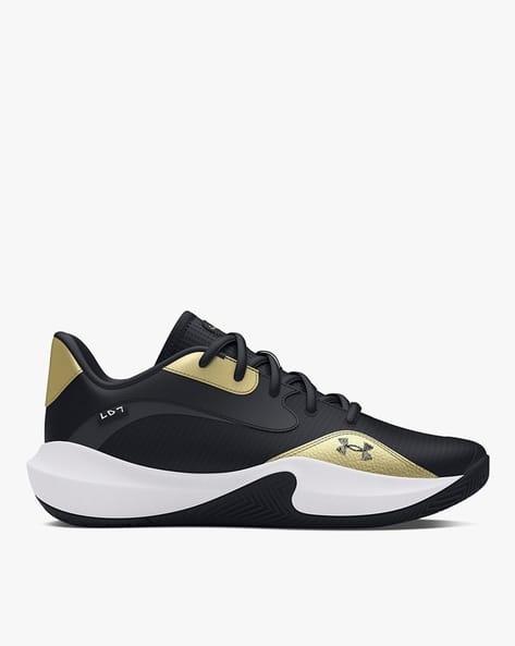 Under Armour Men Lockdown 7 Low Leather Basketball Shoes