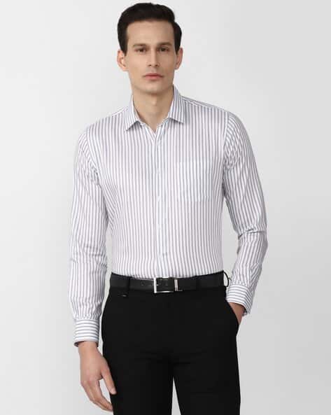 VAN HEUSEN Men Striped Slim Fit Shirt