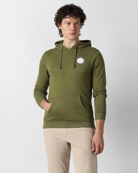 VDOT Men Slim Fit Hoodie with Brand Print
