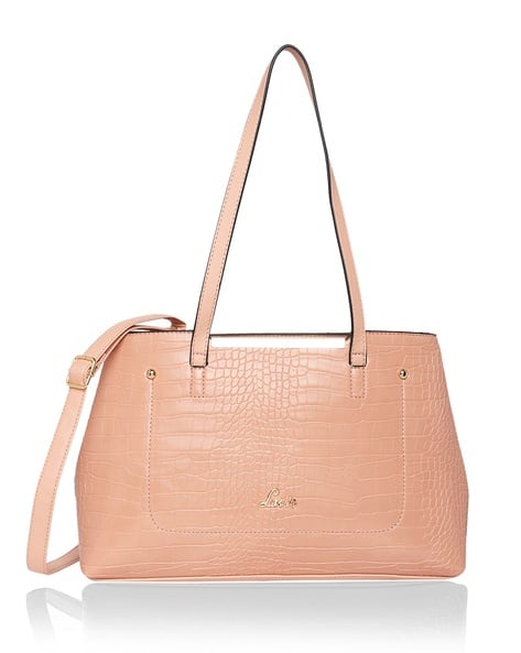 Lavie Croc-Embossed Satchel with Detachable Strap