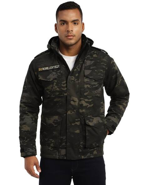 Buy Mountmiller Men Solid M65 Ripstop Field H Online | Ajio.com