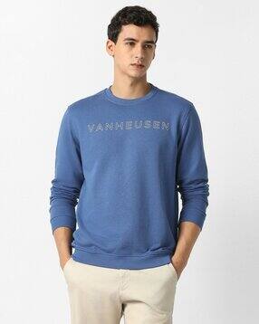 vhsport Men Brand Print Regular Fit Crew-Neck Sweatshirt-picture-47