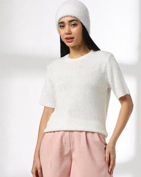 fig Women Lurex Light Relaxed Fit Sweater-picture-27