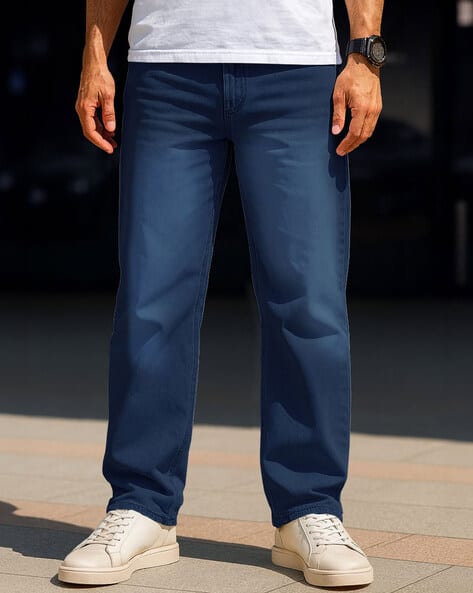 Men Relaxed Fit Mid-Rise Jeans
