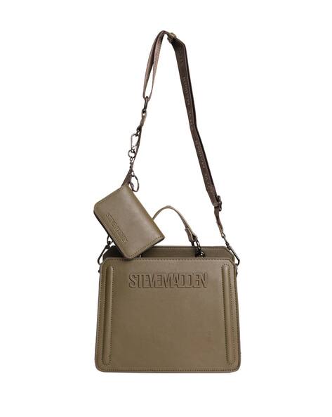 STEVE MADDEN Bevelynn Satchel Bag with Adjustable Strap