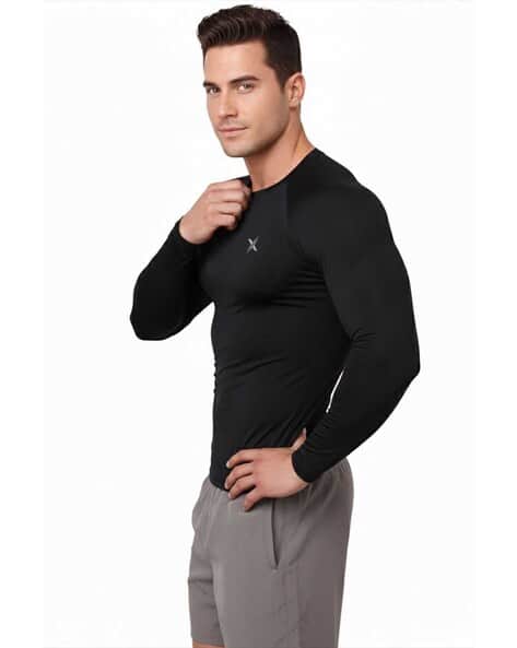 FTX Men Compression Fit Round-Neck T-Shirt - Image 2