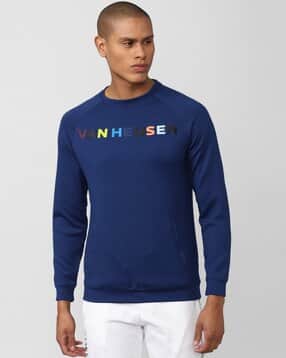 vanheusen flex Men Brand Print Regular Fit Sweatshirt-picture-13