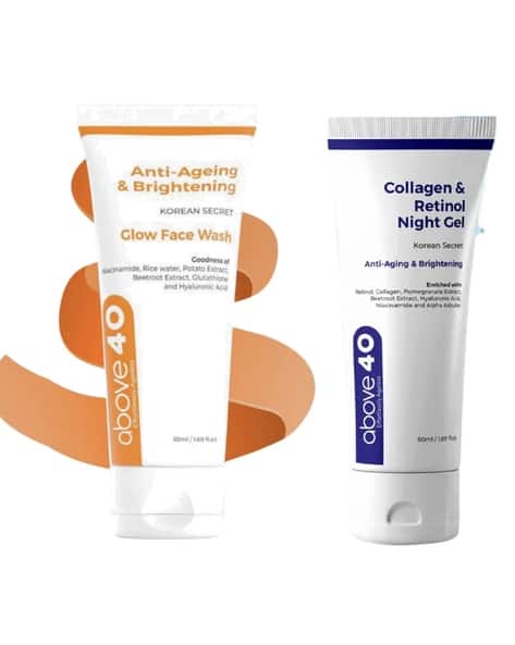 Above 40 Women Set of 2 Anti-Ageing Face Wash with Night Cream-100 ml