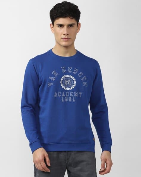 VDOT Men Brand Print Slim Fit Sweatshirt