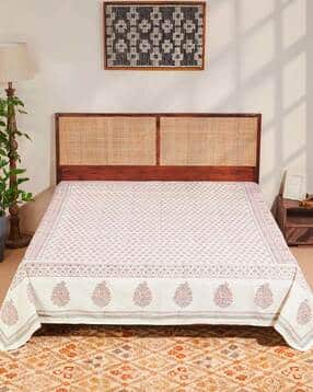 fabindia Hand Block Printed Cotton Bed Cover-picture-15