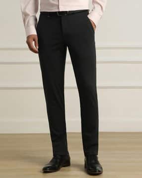 van heusen Men Skinny Fit Flat-Front Trousers-picture-28