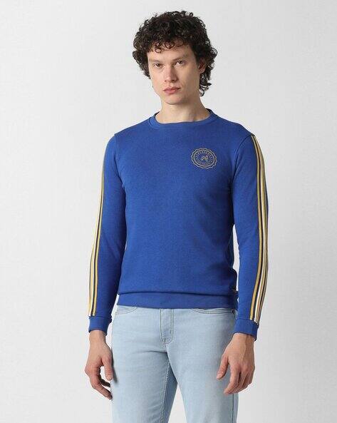 VDOT Men Logo Print Slim Fit Sweatshirt