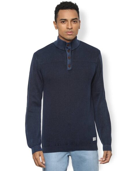 DENIM LAB Men Regular Fit Pullover