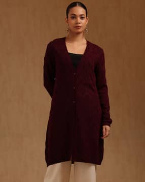 soch Women Regular Fit V-Neck Shrug-picture-19
