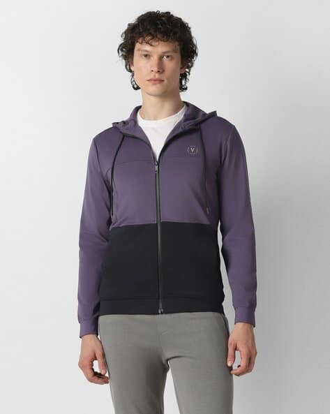 VANHEUSEN FLEX Men Colourblock Regular Fit Hoodie