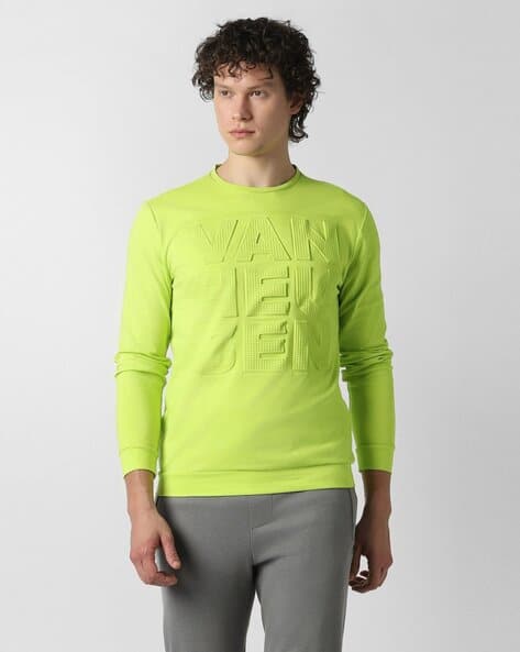 VANHEUSEN FLEX Men Brand Embroidered Regular Fit Sweatshirt