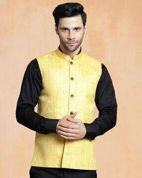 jompers Men Ethnic Wear Button Closure Nehru Jacket-picture-13