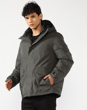 Regular Fit Jacket with Signature Logo-image-16