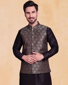 jompers Men Ethnic Wear Button Closure Nehru Jacket-picture-32