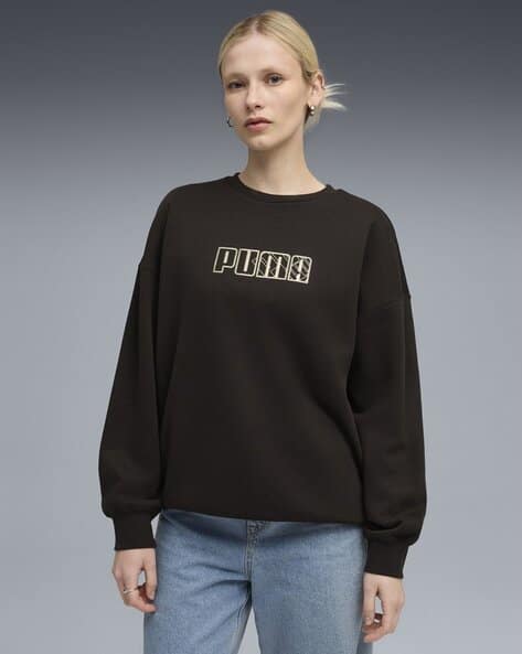 Puma Women Round-Neck Oversized Fit Sweatshirt