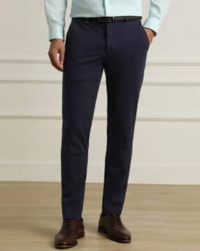 van heusen Men Skinny Fit Flat-Front Trousers-picture-14