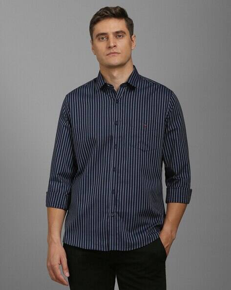 LP-Y Men Striped Slim Fit Shirt