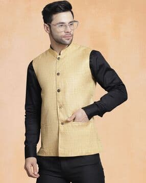 jompers Men Ethnic Wear Button Closure Nehru Jacket-picture-49